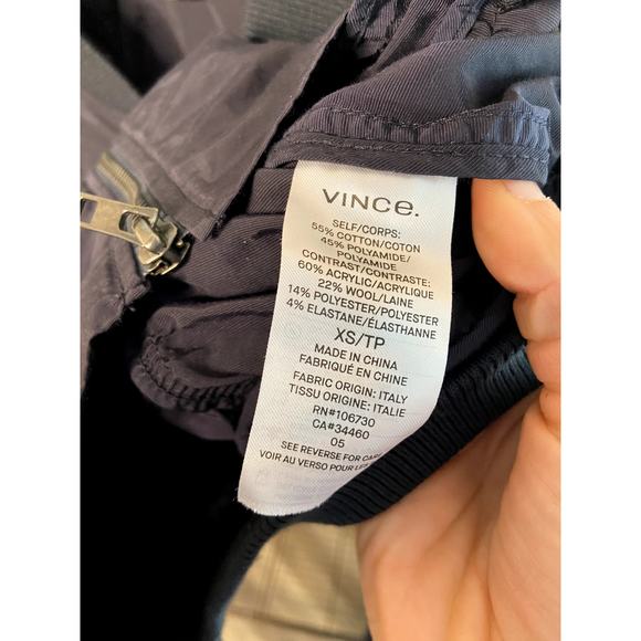 Vince Coastal Black Bomber Jacket size XS - Picture 5 of 6